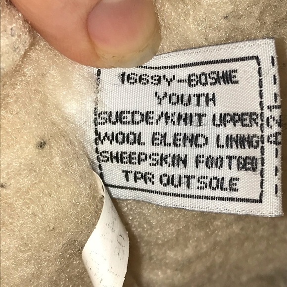 Bearpaw Kids Winter Boots – Sheepskin Leather, Wool Lined, Size 2 - Picture 11 of 11